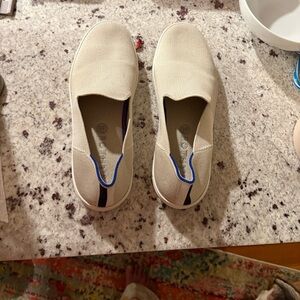 Rothy's The Original Slip On Sneaker Size 9 Light Cream Neutral
